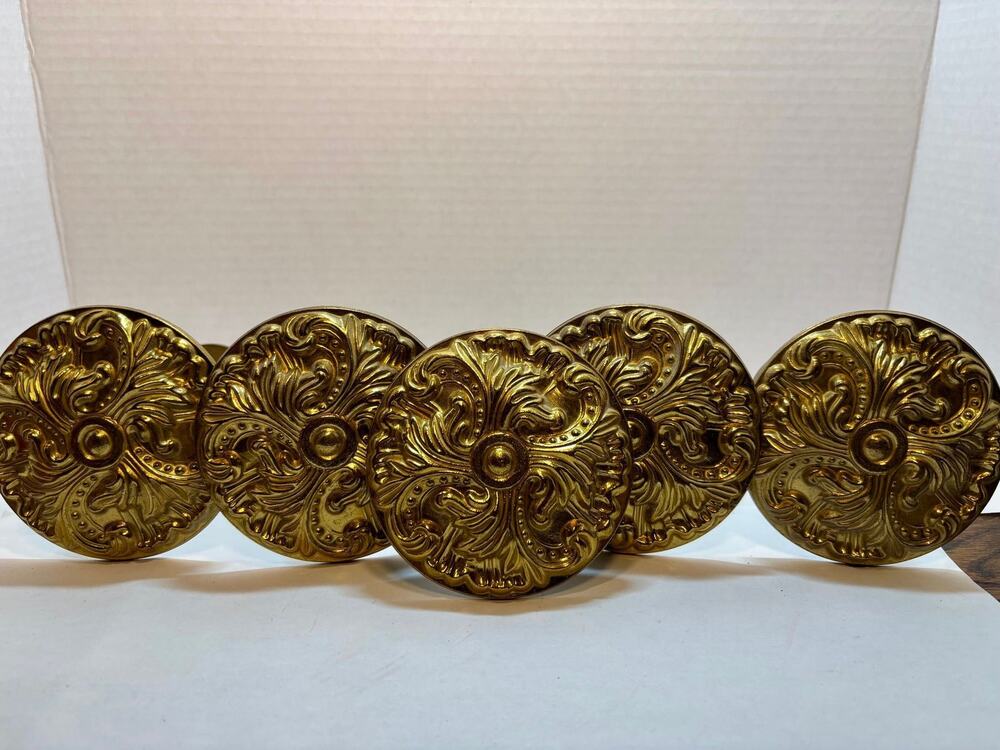 Vintage Baroque Brass Drape Holders
